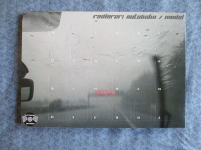 Radierer - Adventskalender Autobahn. Model Vinyl EP farbig