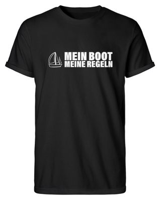 MEIN BOOT MEINE REGRLN - Herren RollUp Shirt