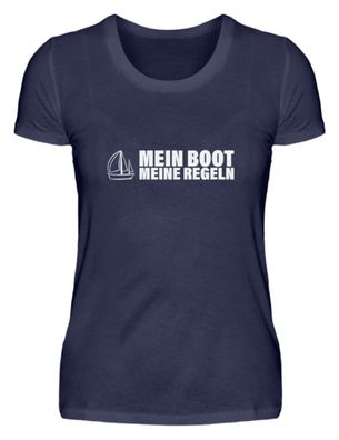 MEIN BOOT MEINE REGRLN - Damen Premiumshirt
