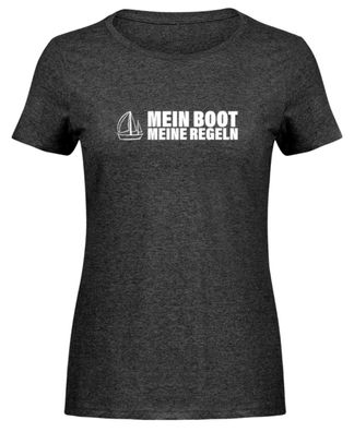 MEIN BOOT MEINE REGRLN - Damen Melange Shirt