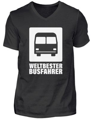 Weltbester Busfahrer - Herren V-Neck Shirt