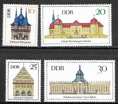 DDR postfrisch Michel-Nummer 1379-1382