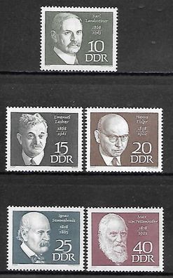 DDR postfrisch Michel-Nummer 1386-1390