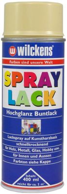 Wilckens Lackspray Spraydose Sprühlack Felgenspray Spraylack Farbe Elfenbein RAL 1014