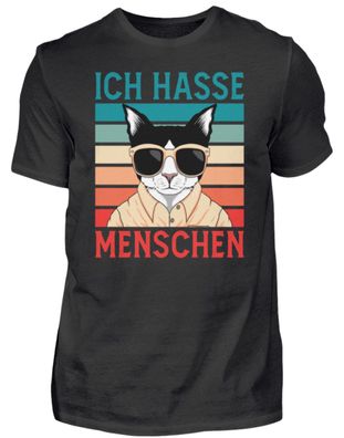 ICH HASSE Menschen - Herren Basic T-Shirt-09AMPGXV