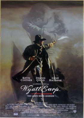 Wyatt Earp - Original Kinoplakat A1 - Kevin Costner, Dennis Quaid - Filmposter