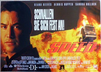 Speed - Original Kinoplakat A0 quer - Keanu Reeves, Dennis Hopper - Filmposter