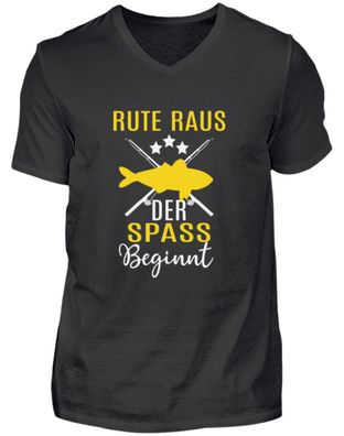 RUTE RAUS DER SPASS Beginnt - Herren V-Neck Shirt
