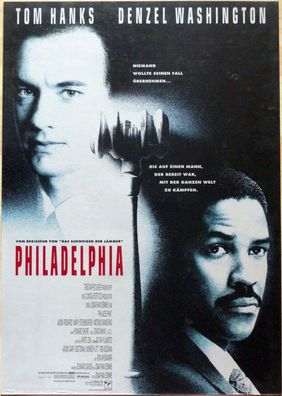 Philadelphia - Original Kinoplakat A1 - Tom Hanks, Denzel Washington - Filmposter