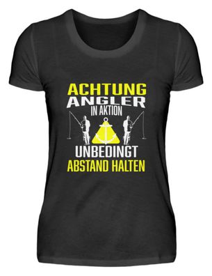 ANGLER IN AKTION Abstand HALTEN - Damenshirt