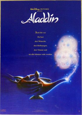 Walt Disney´s: Aladdin - Original Kinoplakat A3 - Motiv: Wunderlampe - Filmposter