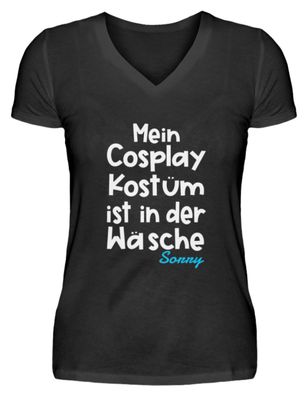 Mein Cosplay Kostüm ist in der Wäsche - V-Neck Damenshirt-LAVK375D