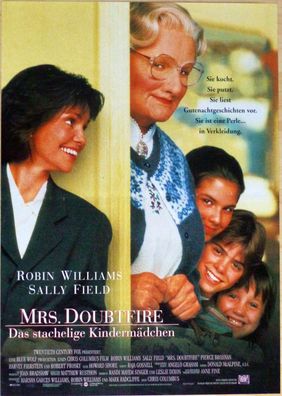 Mrs. Doubtfire - Original Kinoplakat A3 - Robin Williams - Filmposter
