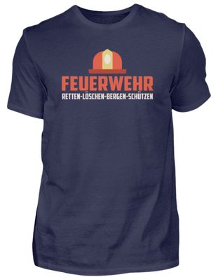 Feuerwehr RETTEN-LÖSCHEN-BERGEN-SCHÜTZEN - Herren Premiumshirt