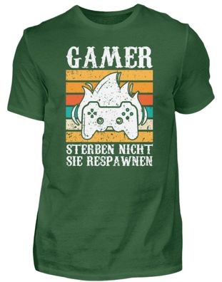 GAMER Sterben NICHT SIE Respawnen - Herren Basic T-Shirt-YRV64U34