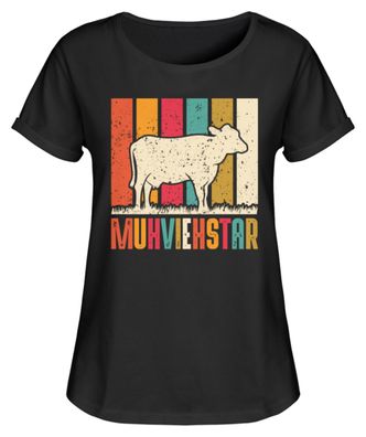 Muhviehstar - Damen RollUp Shirt
