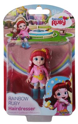 Rainbow Ruby Hairdresser 89001 Friseurin, Kleine Puppe mit beweglichem Kopf, Arm