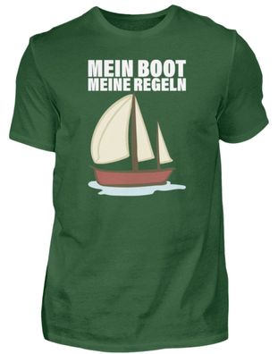 MEIN BOOT MEINE REGELN - Herren Basic T-Shirt-RFFZMO5G