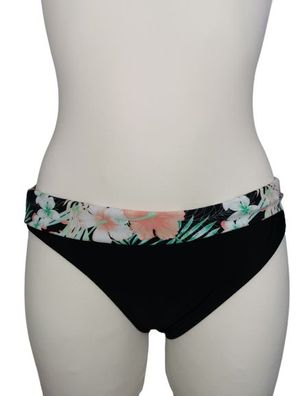Chiemsee Bikinihose mit Umschlagbund, schwarz, Gr. 38