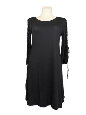 AJC Fashion Kleid mit Ösen, schwarz, Gr. 40