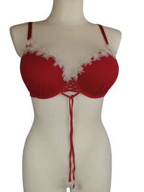 Petite Fleur Gold Push-Up-BH, rot, Gr. 90C