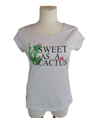 Tamaris Shirt Cactus, weiss, Gr. 44