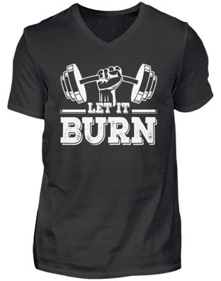 LET IT BURN - V-Neck Herrenshirt-M0X5SY9U