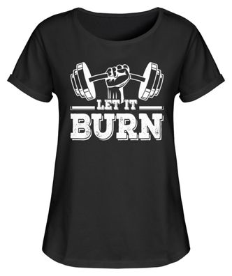 LET IT BURN - Women Rollup Shirt-M0X5SY9U