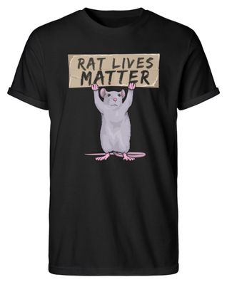 RAT LIVES MATTER - Herren RollUp Shirt