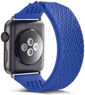Networx Watch Armband für Apple Watch 38/40 mm Silikon Ersatzarmband blau