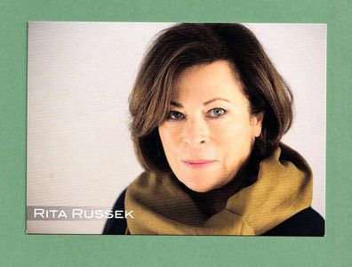 Rita Russek ( deutsche Schauspielerin ) - Originalautogramkarte