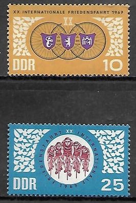 DDR postfrisch Michel-Nummer 1278-1279