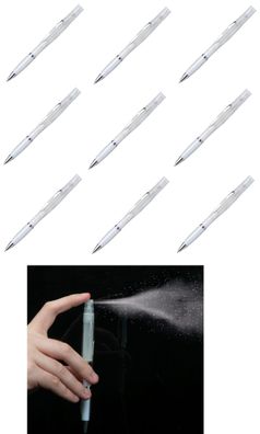 10 x Kugelschreiber Sprayfunktion Desinfektionsspender Kuli Desinfektionsmittel
