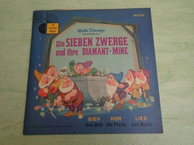 7" Tonbuch Walt Disney Die Sieben Zwerge & ihre Diamantmine Sieh Hör Lies KLP314