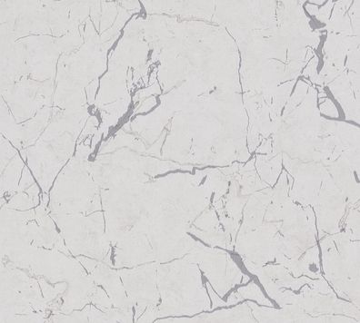 Vliestapete Marmor Optik Naturstein creme weiß grau silber metallic 37855-6