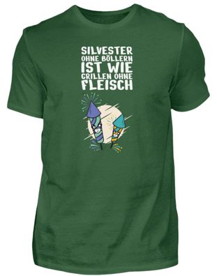 Silvester OHNE Böllern IST - Herren Shirt