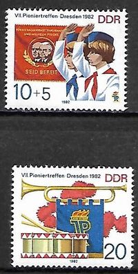 DDR postfrisch Michel-Nummer 2724-2725