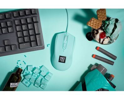 Mionix Gaming + Artists Maus Avior Ice Cream Eis Optisch USB PC Mouse 5000 DPI