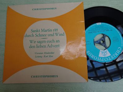 7" Single Christophorus C72122 Sankt Martin ritt durch Schnee und Wind Karl Kox