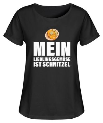 MEIN Lieblingsgemüse IST Schnitzel - Damen RollUp Shirt