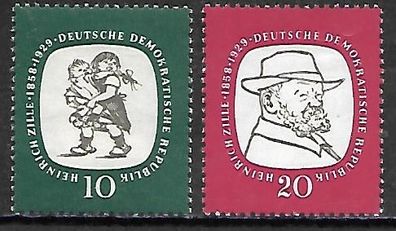 DDR postfrisch Michel-Nummer 624-625 mit Falz