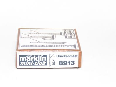 Märklin mini-club 8913 - 10 x Oberleitungsmast für Brücken - Spur Z - 1:220 - OVP