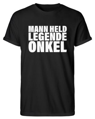 MANN HELD Legende ONKEL - Herren RollUp Shirt