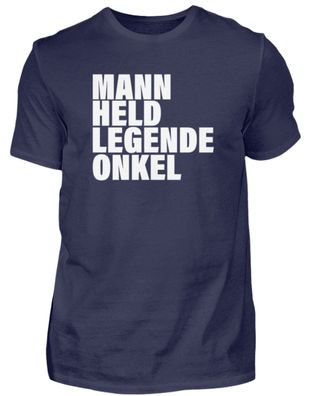 MANN HELD Legende ONKEL - Herren Premium Shirt-3HT0WYFT