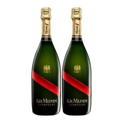 G.H. Mumm Champagner 2er Set Cordon Rouge 0,75L (12% Vol)- [Enthält Sulfite]