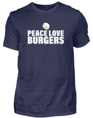 PEACE LOVE Burgers - Herren Premiumshirt