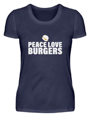 PEACE LOVE Burgers - Damen Premiumshirt