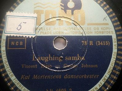 Kai Mortensen "Laughing samba / Maria fra Bahia" Tono 78rpm 10"