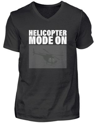 Helicopter MODE ON - Herren V-Neck Shirt