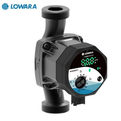 LOWARA Heizungspumpe ecocirc+ mit Digitalanzeige Bluetooth, FH 4-6m, BL 180mm